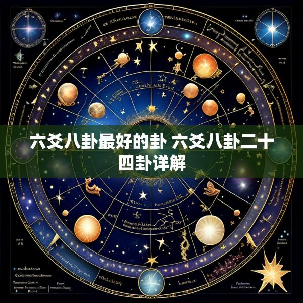 六爻八卦最好的卦 六爻八卦二十四卦详解