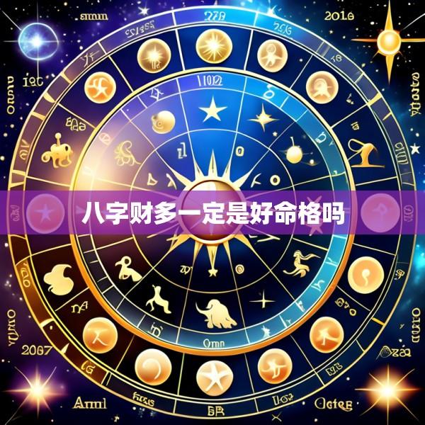 八字财多一定是好命格吗