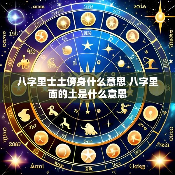 八字里士土傍身什么意思 八字里面的土是什么意思