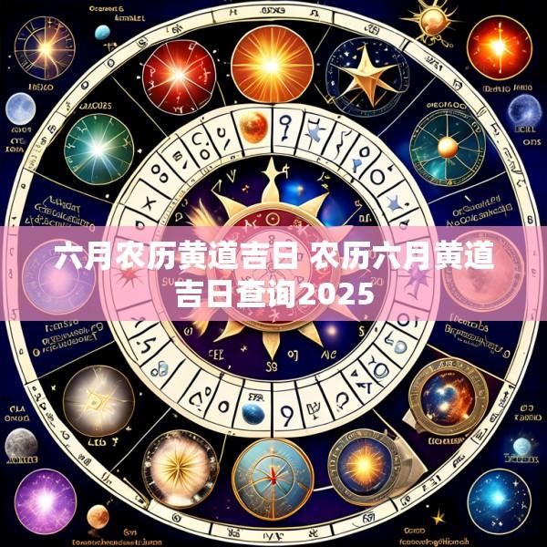 六月农历黄道吉日 农历六月黄道吉日查询2025