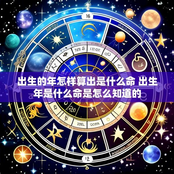 出生的年怎样算出是什么命 出生年是什么命是怎么知道的