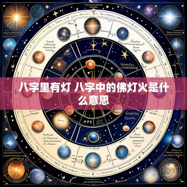 八字里有灯 八字中的佛灯火是什么意思