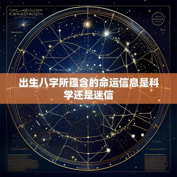 出生八字所蕴含的命运信息是科学还是迷信