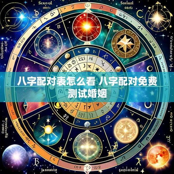 八字配对表怎么看 八字配对免费测试婚姻