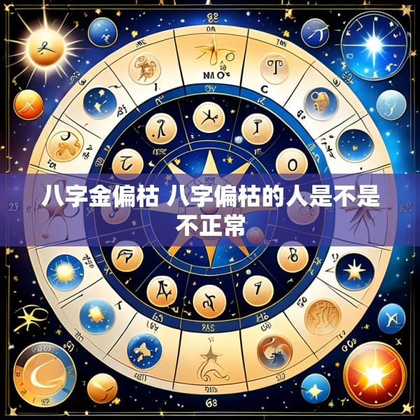 八字金偏枯 八字偏枯的人是不是不正常