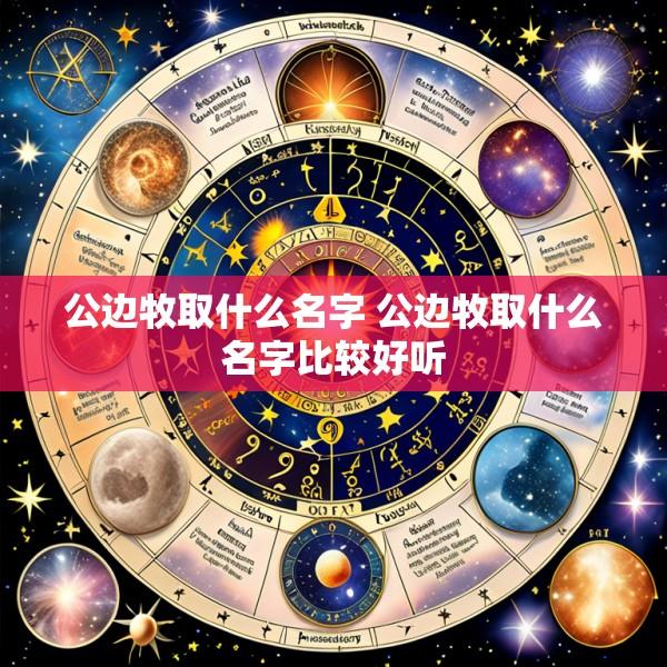 公边牧取什么名字 公边牧取什么名字比较好听