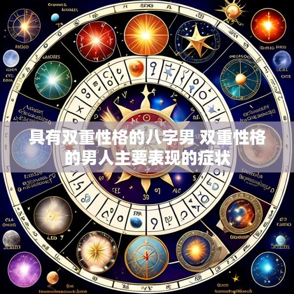 具有双重性格的八字男 双重性格的男人主要表现的症状