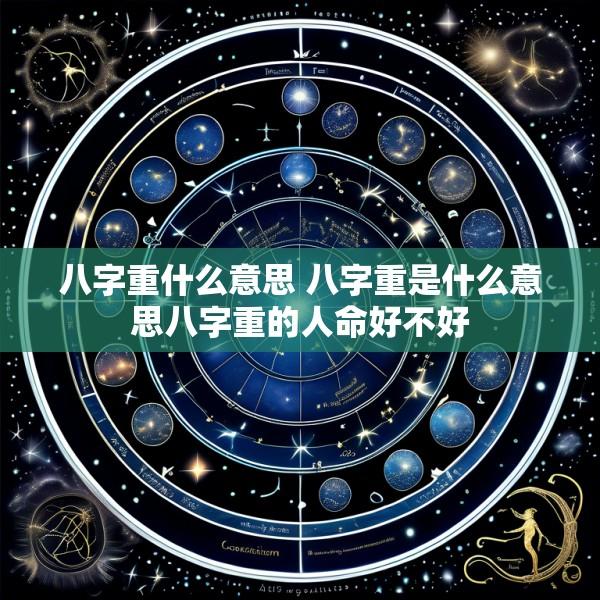 八字重什么意思 八字重是什么意思八字重的人命好不好