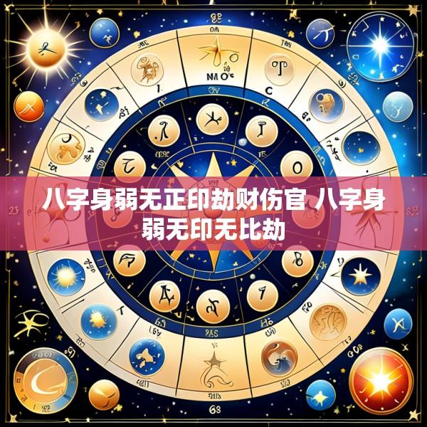 八字身弱无正印劫财伤官 八字身弱无印无比劫