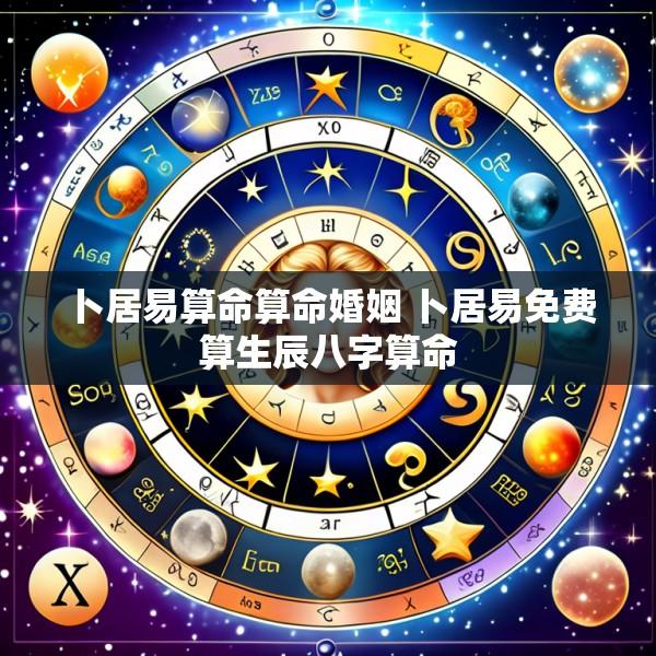 卜居易算命算命婚姻 卜居易免费算生辰八字算命