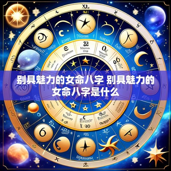 别具魅力的女命八字 别具魅力的女命八字是什么