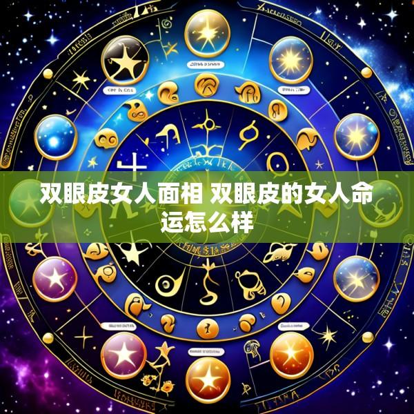 双眼皮女人面相 双眼皮的女人命运怎么样
