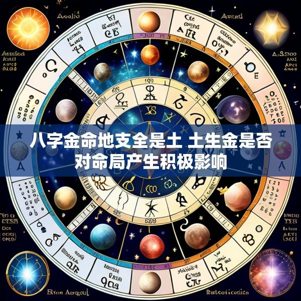 八字金命地支全是土 土生金是否对命局产生积极影响