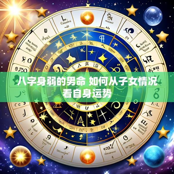 八字身弱的男命 如何从子女情况看自身运势