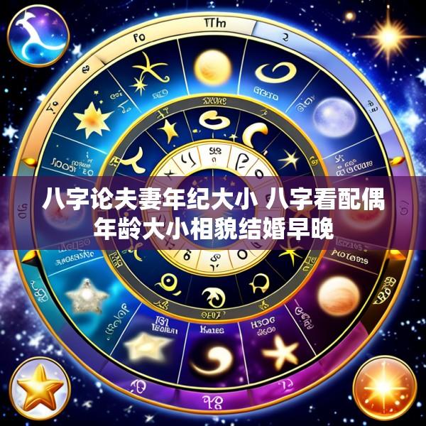 八字论夫妻年纪大小 八字看配偶年龄大小相貌结婚早晚