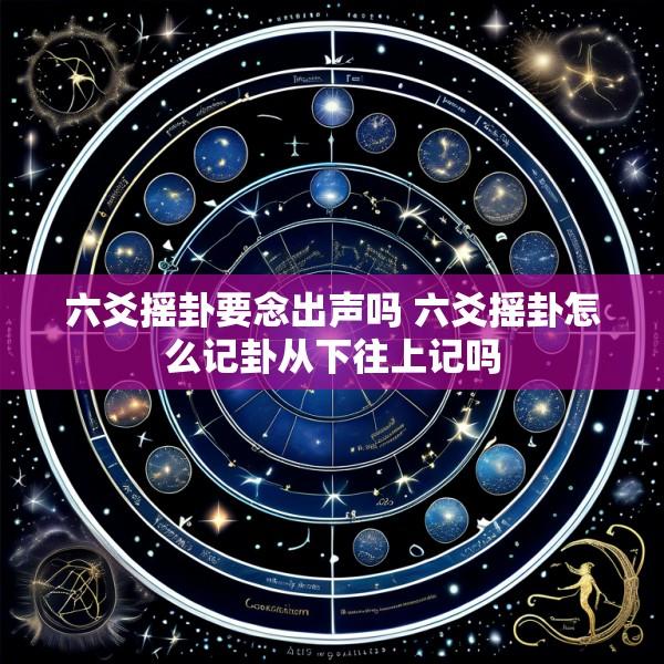 六爻摇卦要念出声吗 六爻摇卦怎么记卦从下往上记吗