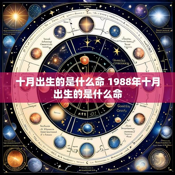 十月出生的是什么命 1988年十月出生的是什么命