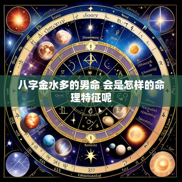 八字金水多的男命 会是怎样的命理特征呢
