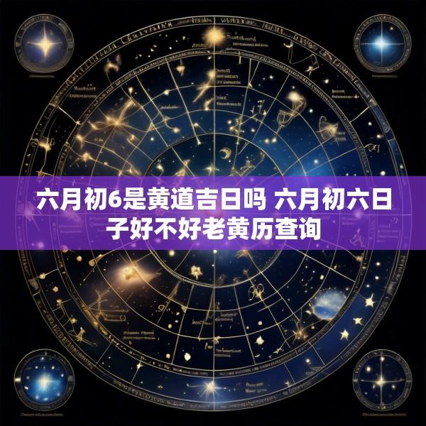 六月初6是黄道吉日吗 六月初六日子好不好老黄历查询