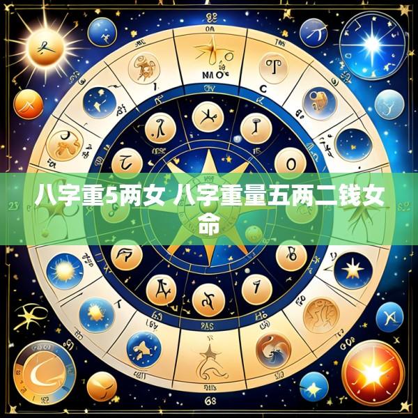 八字重5两女 八字重量五两二钱女命