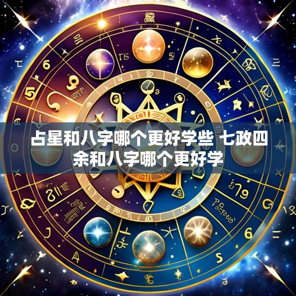 占星和八字哪个更好学些 七政四余和八字哪个更好学