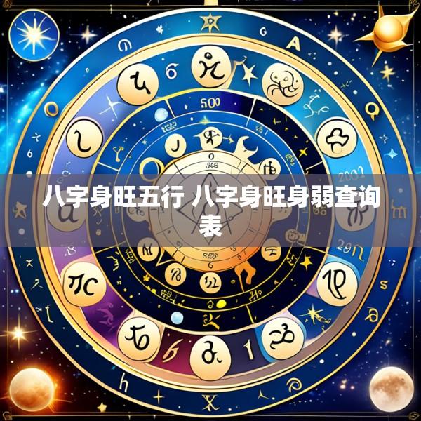 八字身旺五行 八字身旺身弱查询表