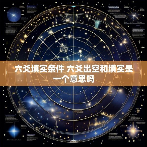 六爻填实条件 六爻出空和填实是一个意思吗