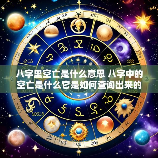 八字里空亡是什么意思 八字中的空亡是什么它是如何查询出来的