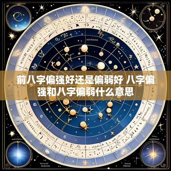 前八字偏强好还是偏弱好 八字偏强和八字偏弱什么意思