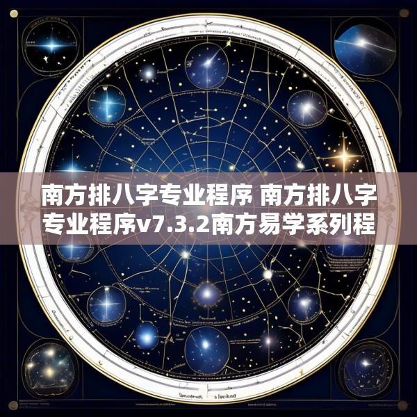 南方排八字专业程序 南方排八字专业程序v7.3.2南方易学系列程序