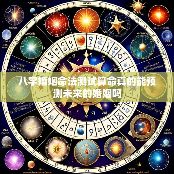 八字婚姻命法测试算命真的能预测未来的婚姻吗