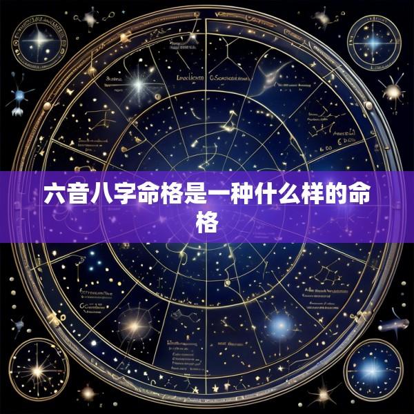 六音八字命格是一种什么样的命格