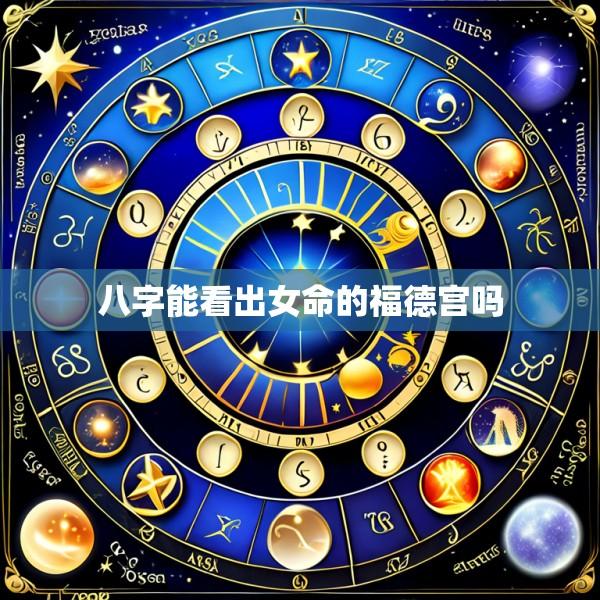 八字能看出女命的福德宫吗