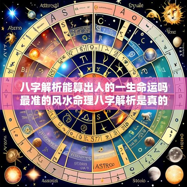 八字解析能算出人的一生命运吗最准的风水命理八字解析是真的吗