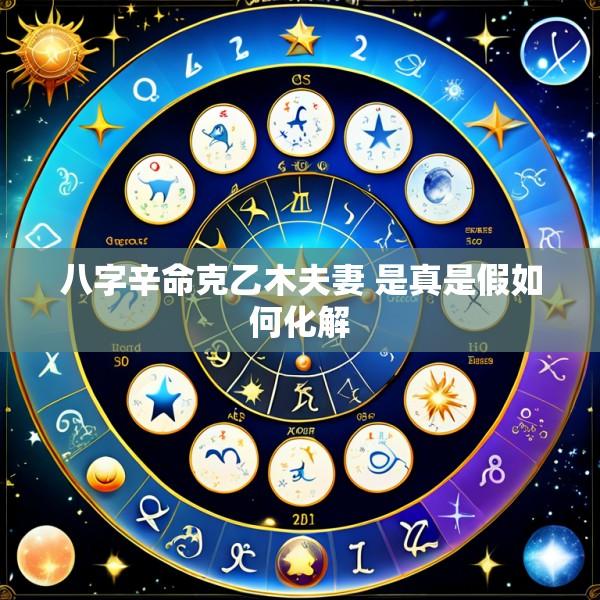 八字辛命克乙木夫妻 是真是假如何化解