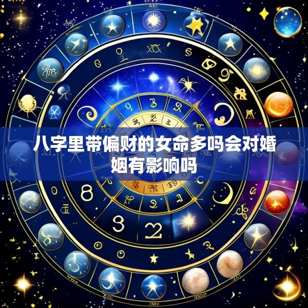 八字里带偏财的女命多吗会对婚姻有影响吗