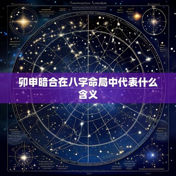 卯申暗合在八字命局中代表什么含义