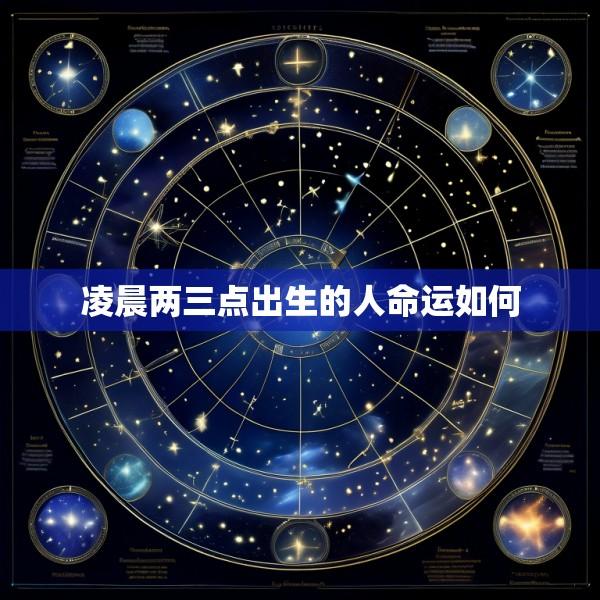凌晨两三点出生的人命运如何