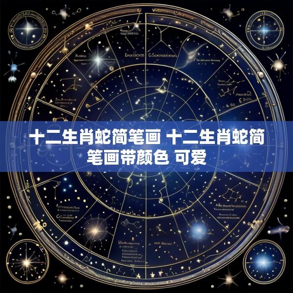 十二生肖蛇简笔画 十二生肖蛇简笔画带颜色 可爱