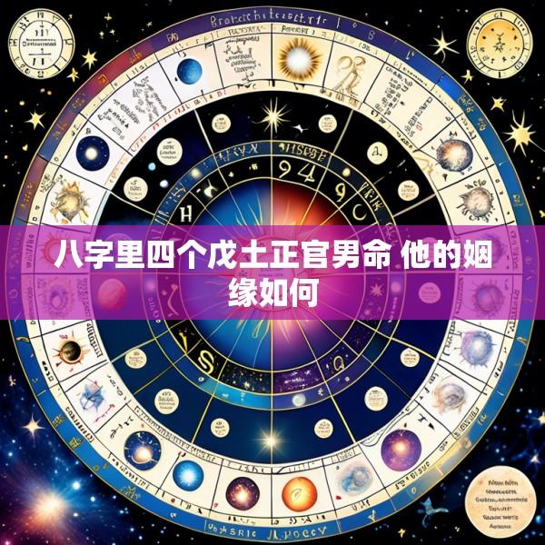 八字里四个戊土正官男命 他的姻缘如何
