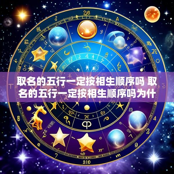 取名的五行一定按相生顺序吗 取名的五行一定按相生顺序吗为什么