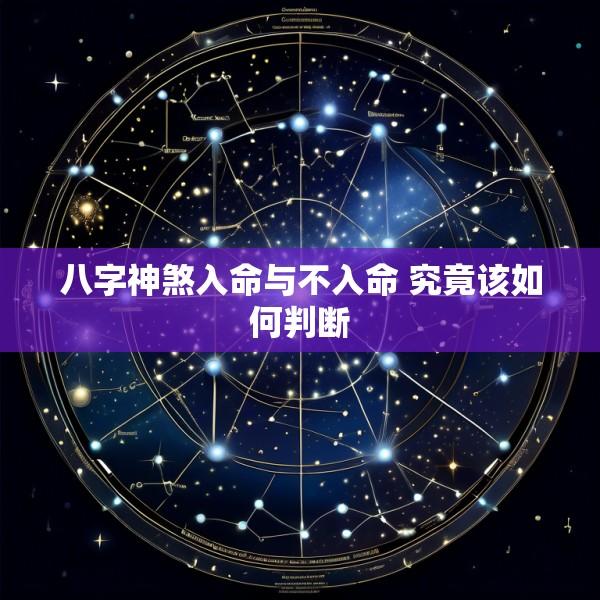 八字神煞入命与不入命 究竟该如何判断