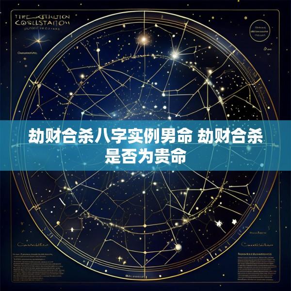 劫财合杀八字实例男命 劫财合杀是否为贵命