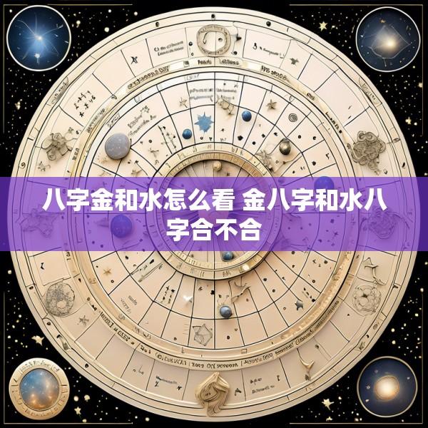 八字金和水怎么看 金八字和水八字合不合