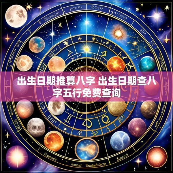 出生日期推算八字 出生日期查八字五行免费查询