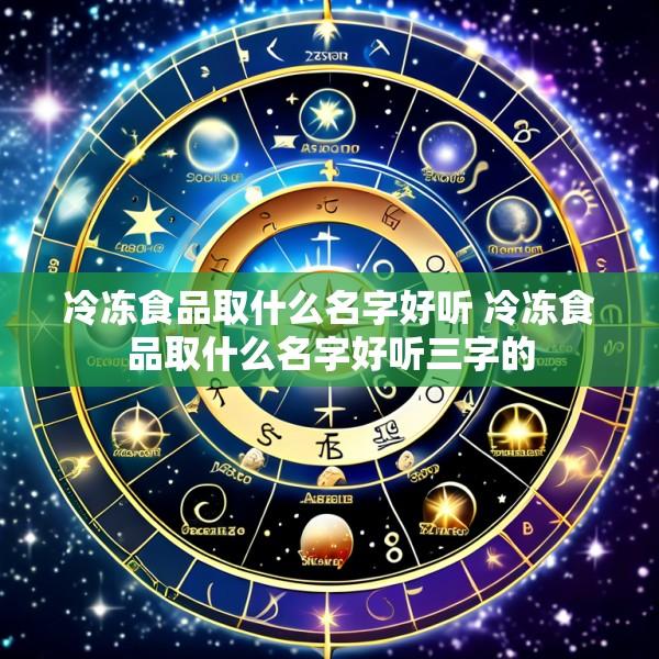 冷冻食品取什么名字好听 冷冻食品取什么名字好听三字的
