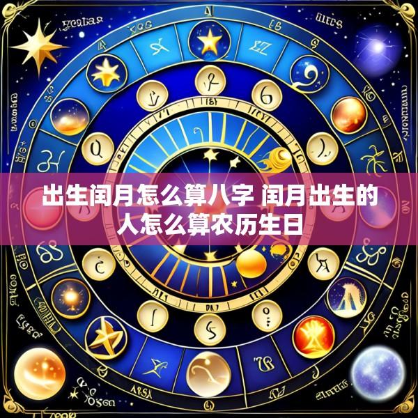 出生闰月怎么算八字 闰月出生的人怎么算农历生日