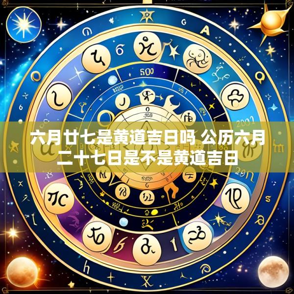 六月廿七是黄道吉日吗 公历六月二十七日是不是黄道吉日