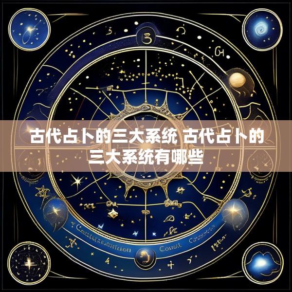 古代占卜的三大系统 古代占卜的三大系统有哪些
