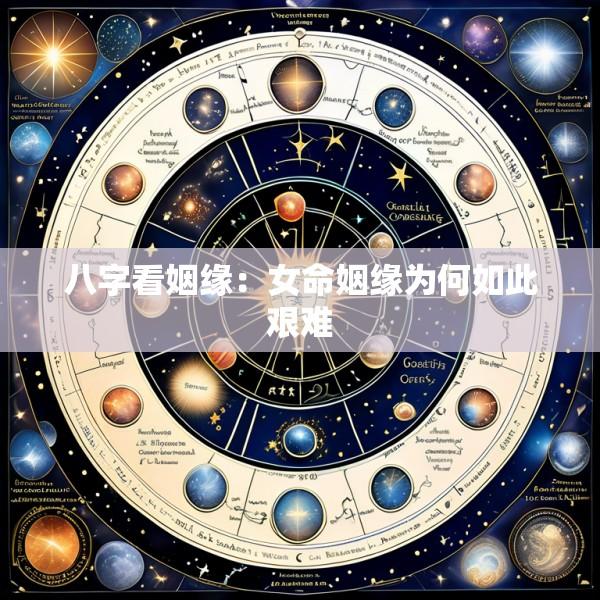 八字看姻缘：女命姻缘为何如此艰难